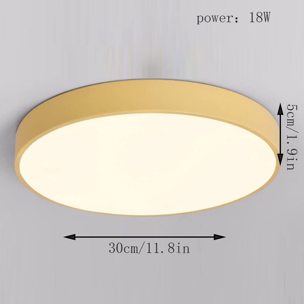 Elara Haus Lámpara de Techo Redonda Elegante - Disco LED Moderno
