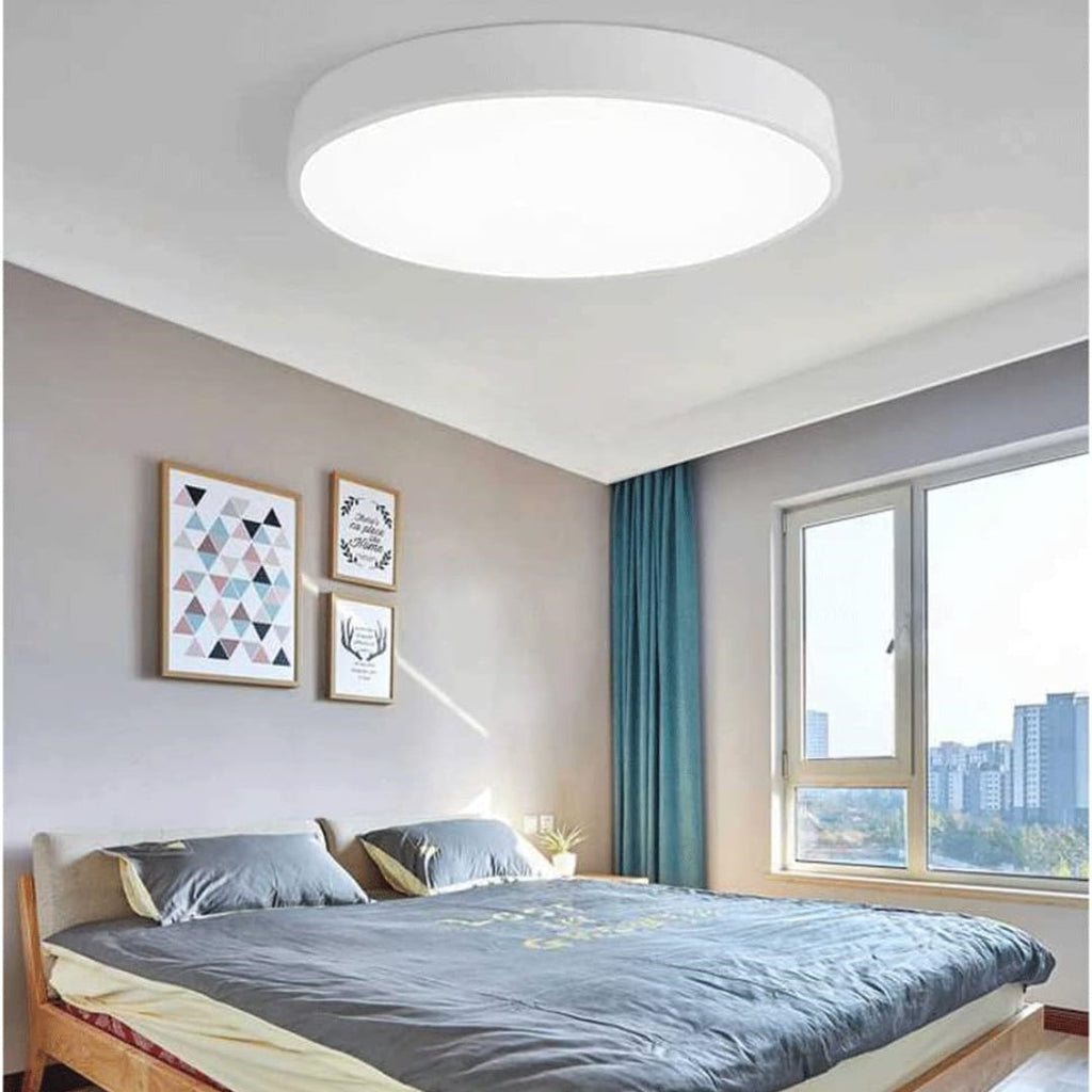 Elara Haus Lámpara de Techo Redonda Elegante - Disco LED Moderno