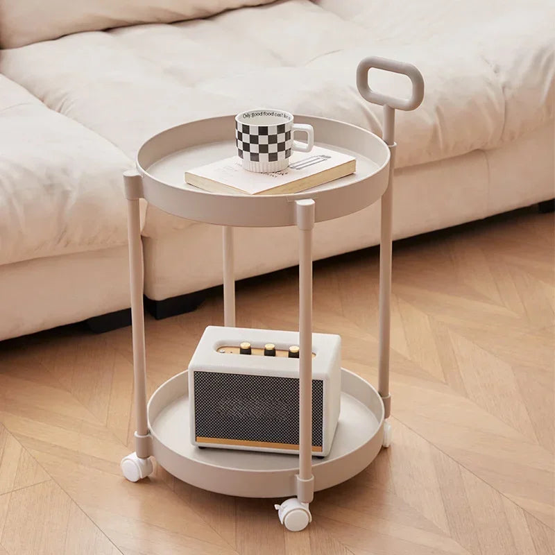 Mesa Lateral Rodante Estilosa Diseño Minimalista