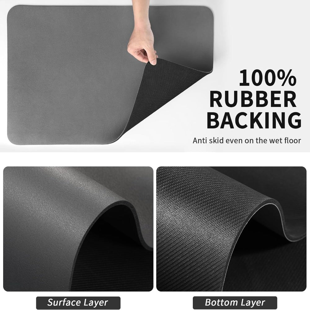 Elara Haus Super Absorbente Tapete para Secar Platos - Almohadilla de Cocina de Secado Rápido