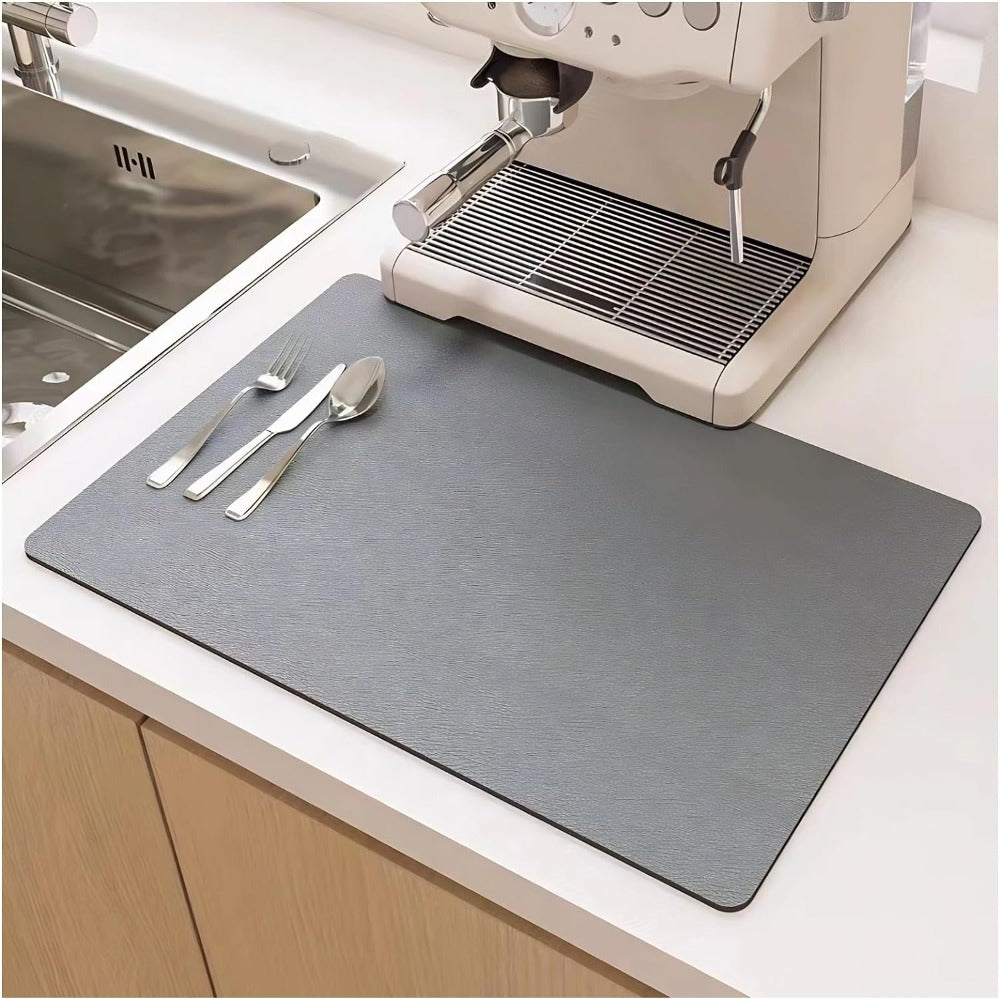 Elara Haus Super Absorbente Tapete para Secar Platos - Almohadilla de Cocina de Secado Rápido