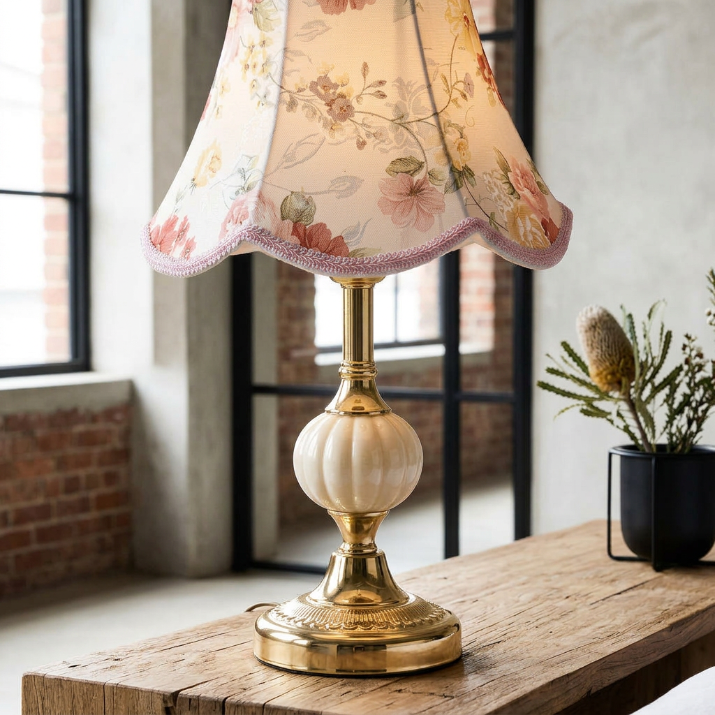 Lámpara de Mesa Tradicional Floral Elara Haus