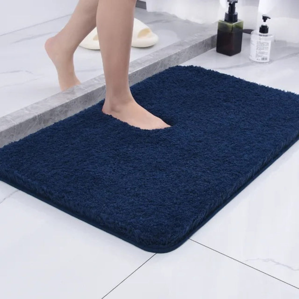 Elara Haus Alfombra de Baño Ultra Suave - Alfombra de Microfibra de Piel Sintética