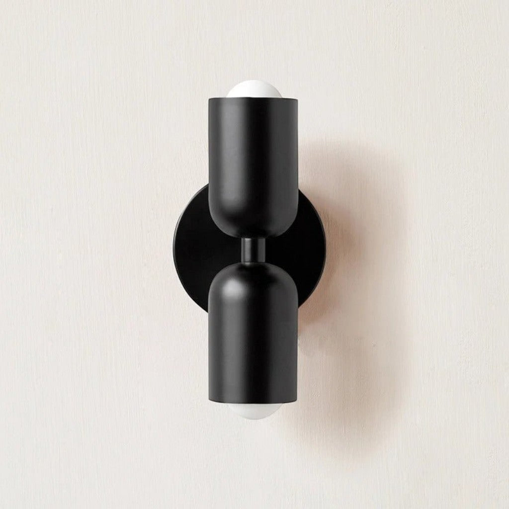Lámpara de Pared Aplique de Pared de Hierro con Doble Cabeza