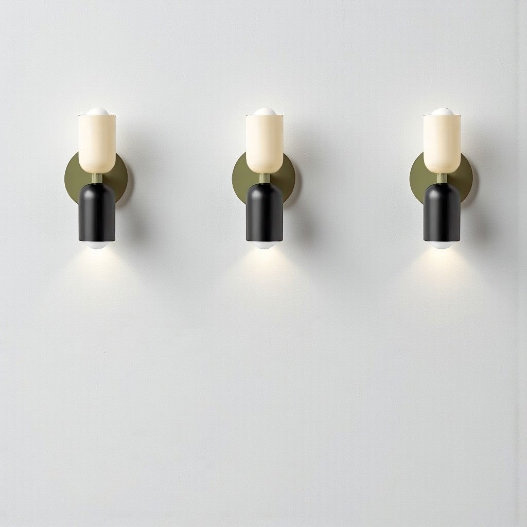 Lámpara de Pared Aplique de Pared de Hierro con Doble Cabeza
