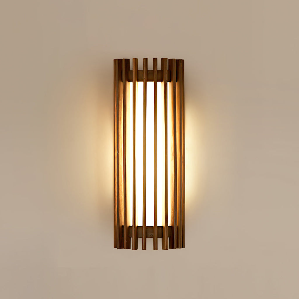 Lámpara de Pared Elara Haus - Aplique de Pared Elegante de Madera de Nogal