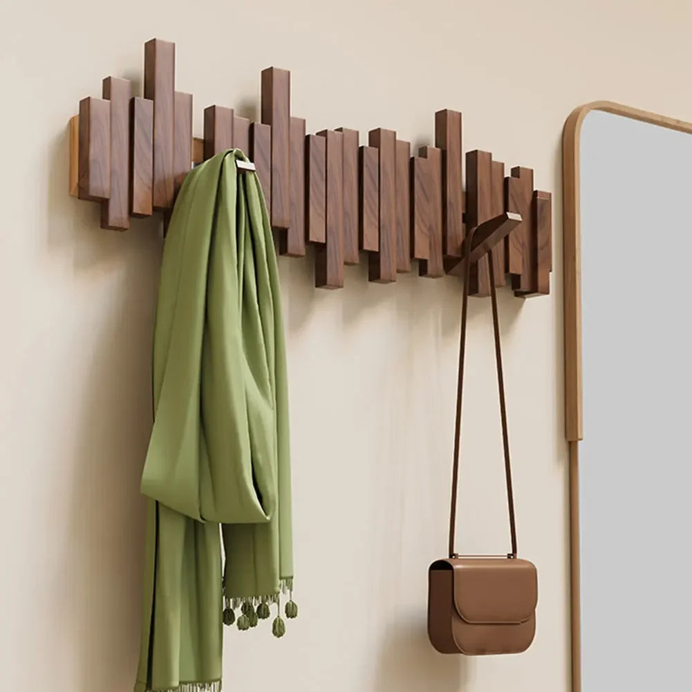 Perchero de Pared Elara Haus - Ganchos de Madera Premium para Pared