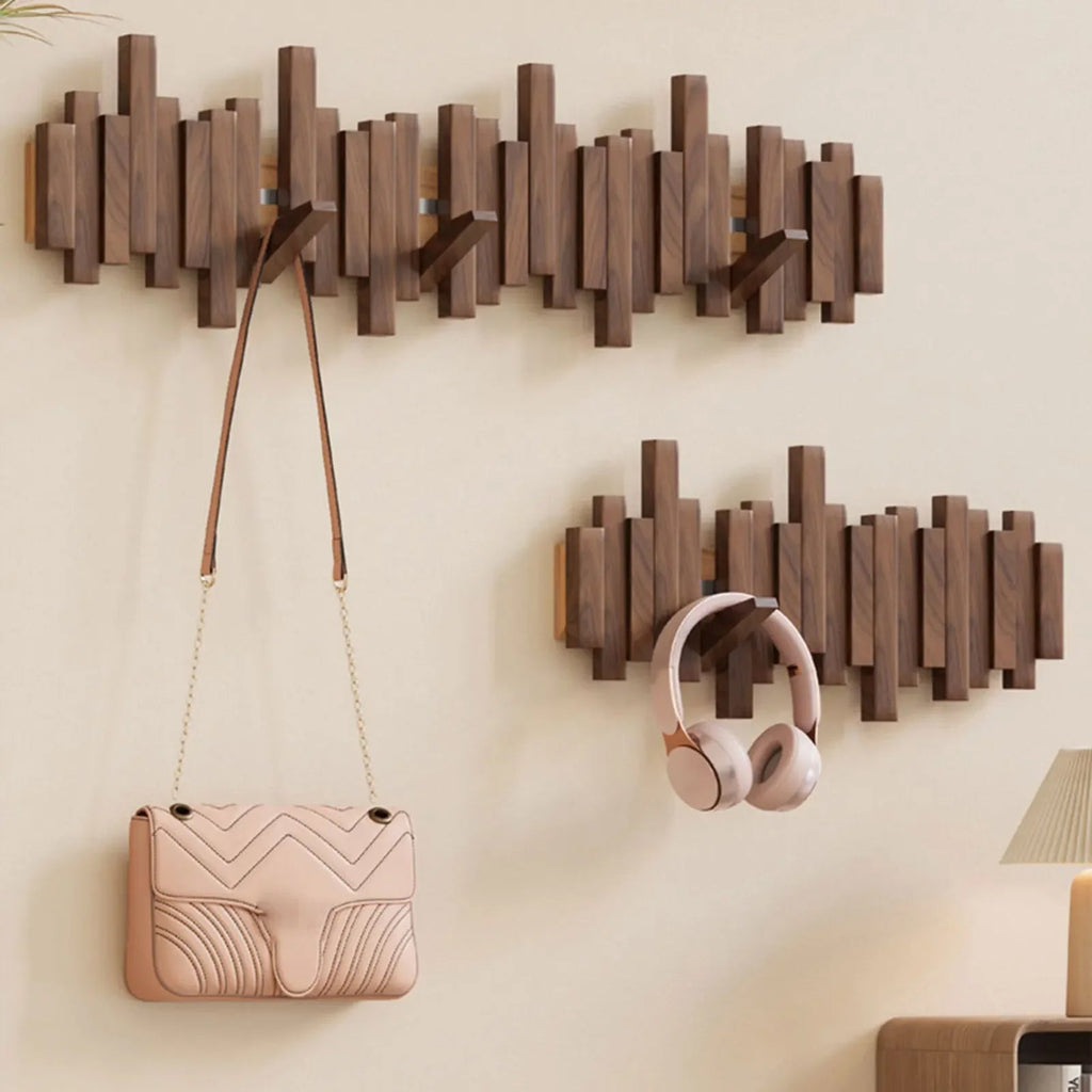 Perchero de Pared Elara Haus - Ganchos de Madera Premium para Pared