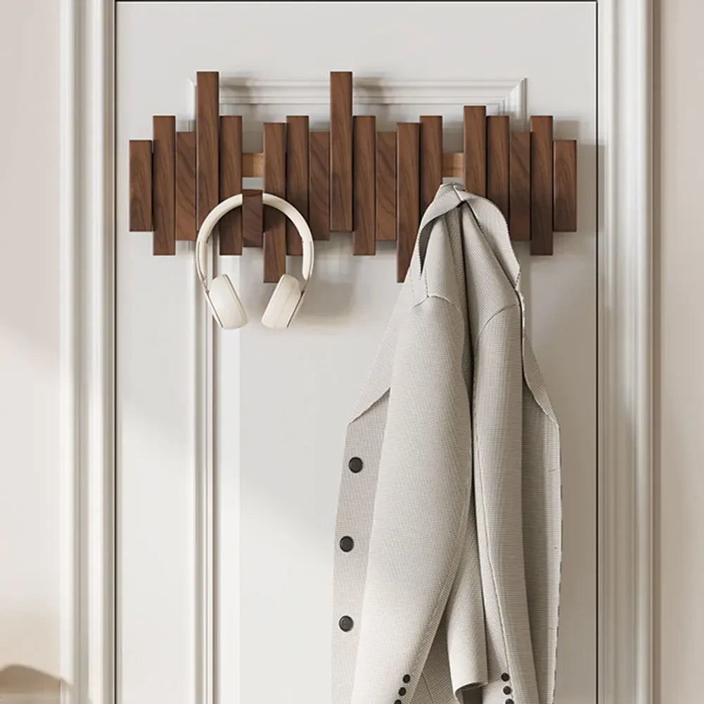 Perchero de Pared Elara Haus - Ganchos de Madera Premium para Pared