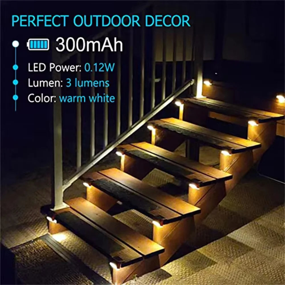 Luz de Escalera LED Solar Resistente a la Intemperie