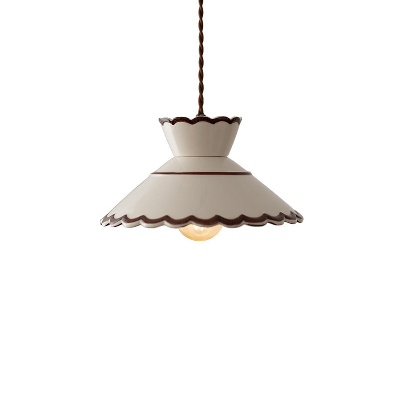 Parasol Árido Luz de Techo con Borde Ondulado