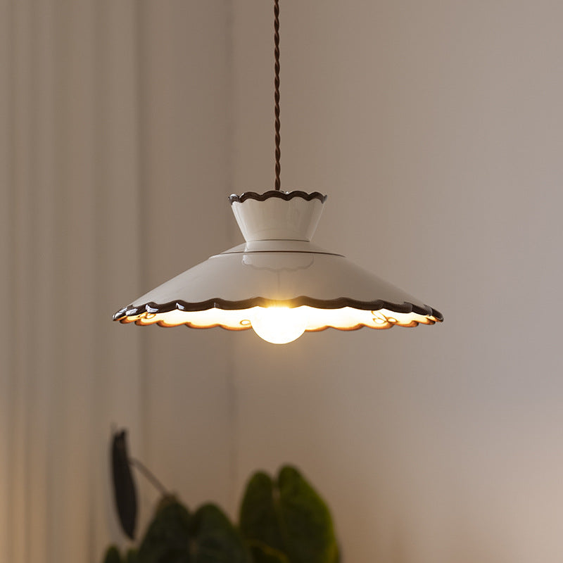 Parasol Árido Luz de Techo con Borde Ondulado
