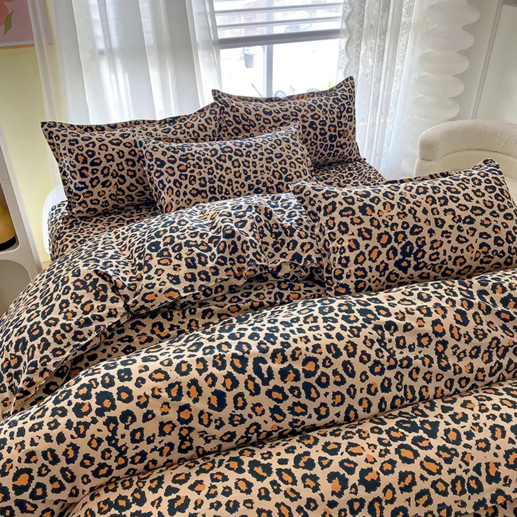 Funda de Edredón con Estampado de Leopardo