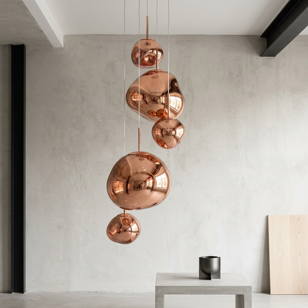 Lámpara Colgante Elara Haus - Iluminación de Cocina de Metal y Acrílico