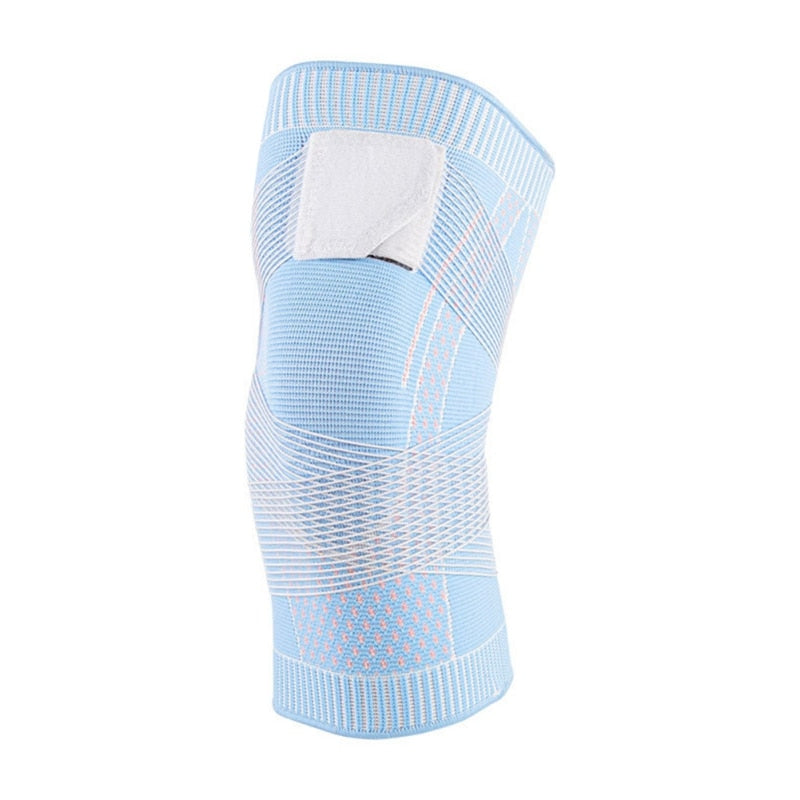 Estabilizador de rodilla flexible con compresión de 4 direcciones – manga transpirable que proporciona estabilidad y comodidad de poliéster
