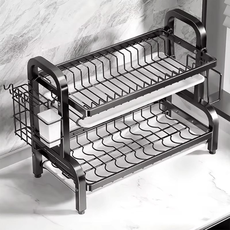 Secador de platos premium elegante – juego con escurridor de cocina a medida – solución estilosa y funcional para cualquier cocina