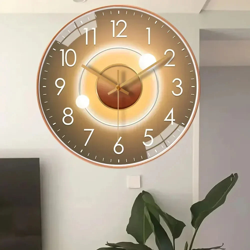 Reloj de pared elegante, silencioso y perfecto para cualquier habitación – mecanismo de cuarzo sin ruido – diseño moderno y estiloso que encaja en cualquier lugar