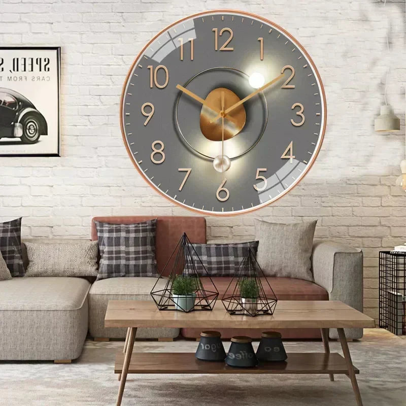 Reloj de pared elegante, silencioso y perfecto para cualquier habitación – mecanismo de cuarzo sin ruido – diseño moderno y estiloso que encaja en cualquier lugar