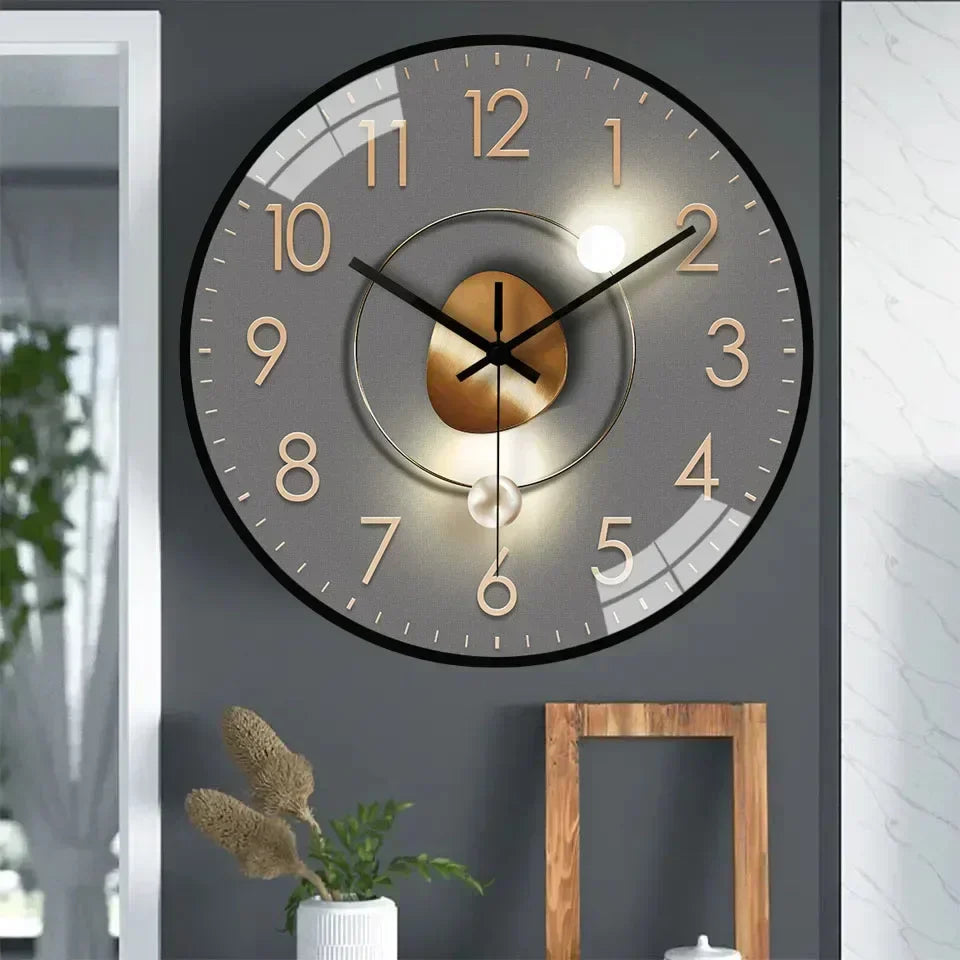 Reloj de pared elegante, silencioso y perfecto para cualquier habitación – mecanismo de cuarzo sin ruido – diseño moderno y estiloso que encaja en cualquier lugar