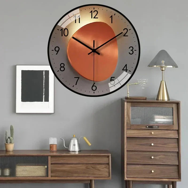 Reloj de pared elegante, silencioso y perfecto para cualquier habitación – mecanismo de cuarzo sin ruido – diseño moderno y estiloso que encaja en cualquier lugar