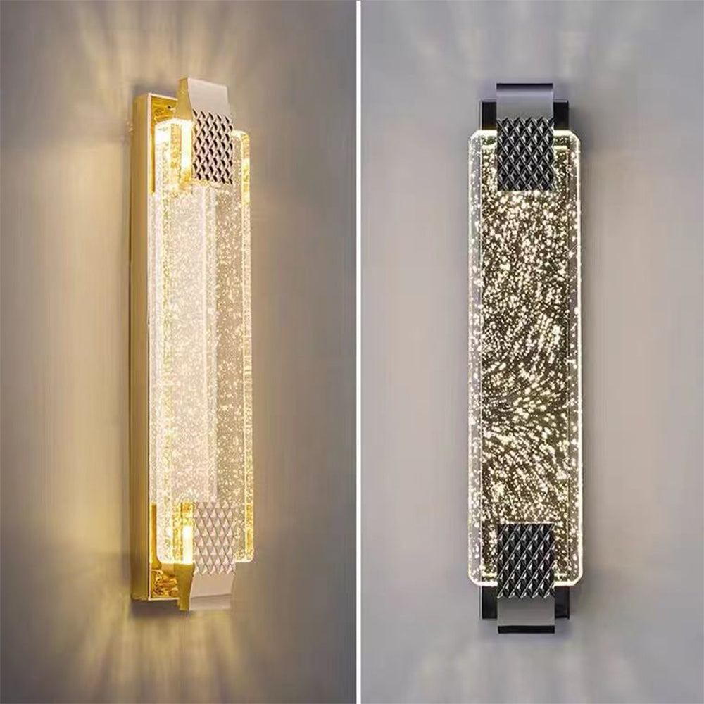 Luz de Pared de Cristal Elegante - Apliques Exquisitos para Espacios Lujosos