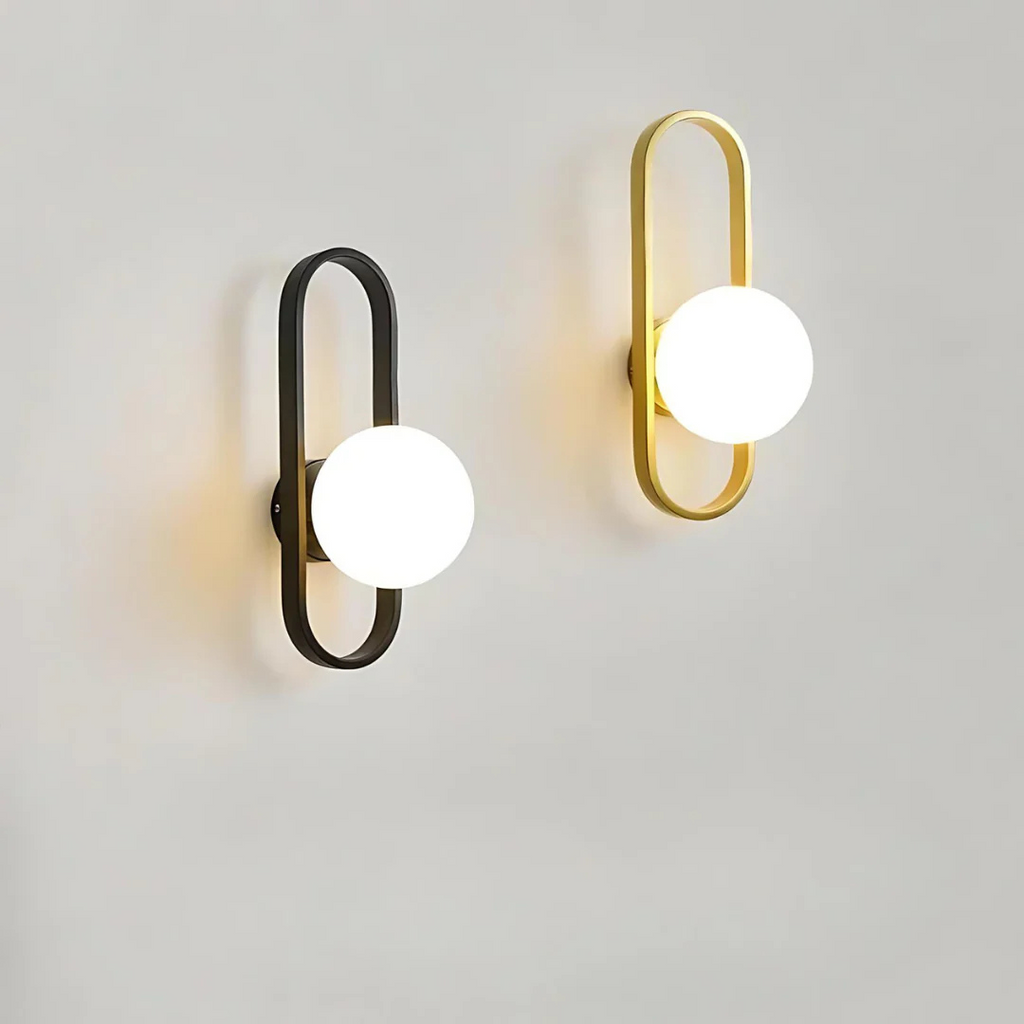Aplique de Pared de Vidrio Elegante - Luz de Pared Moderna para una Atmosfera Acogedora en Interiores