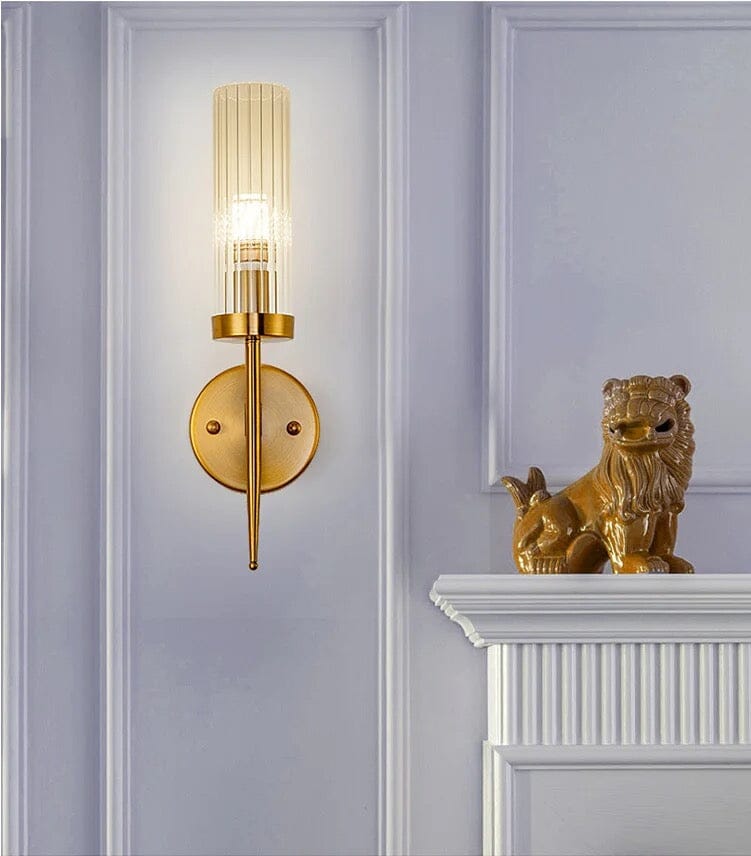 Aplique de Pared de Vidrio Elegante - Diseño Esférico para Espacios Modernos