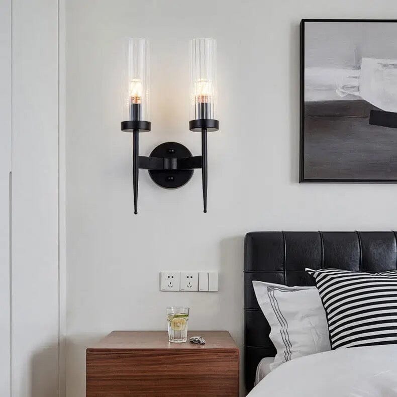 Aplique de Pared de Vidrio Elegante - Diseño Esférico para Espacios Modernos