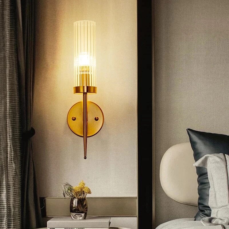 Aplique de Pared de Vidrio Elegante - Diseño Esférico para Espacios Modernos