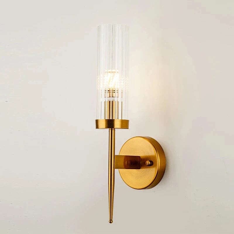 Aplique de Pared de Vidrio Elegante - Diseño Esférico para Espacios Modernos