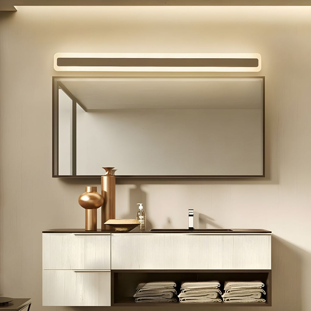 Lámpara de Pared para Espejo de Baño Elegante con Larga Luz de Vanity de Metal