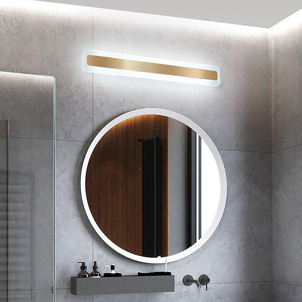 Lámpara de Pared para Espejo de Baño Elegante con Larga Luz de Vanity de Metal