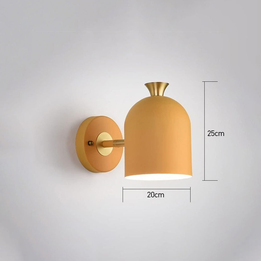 Aplique de Pared de Hierro Elegante - Diseño Moderno de 1 Bombilla para Espacios Estilosos