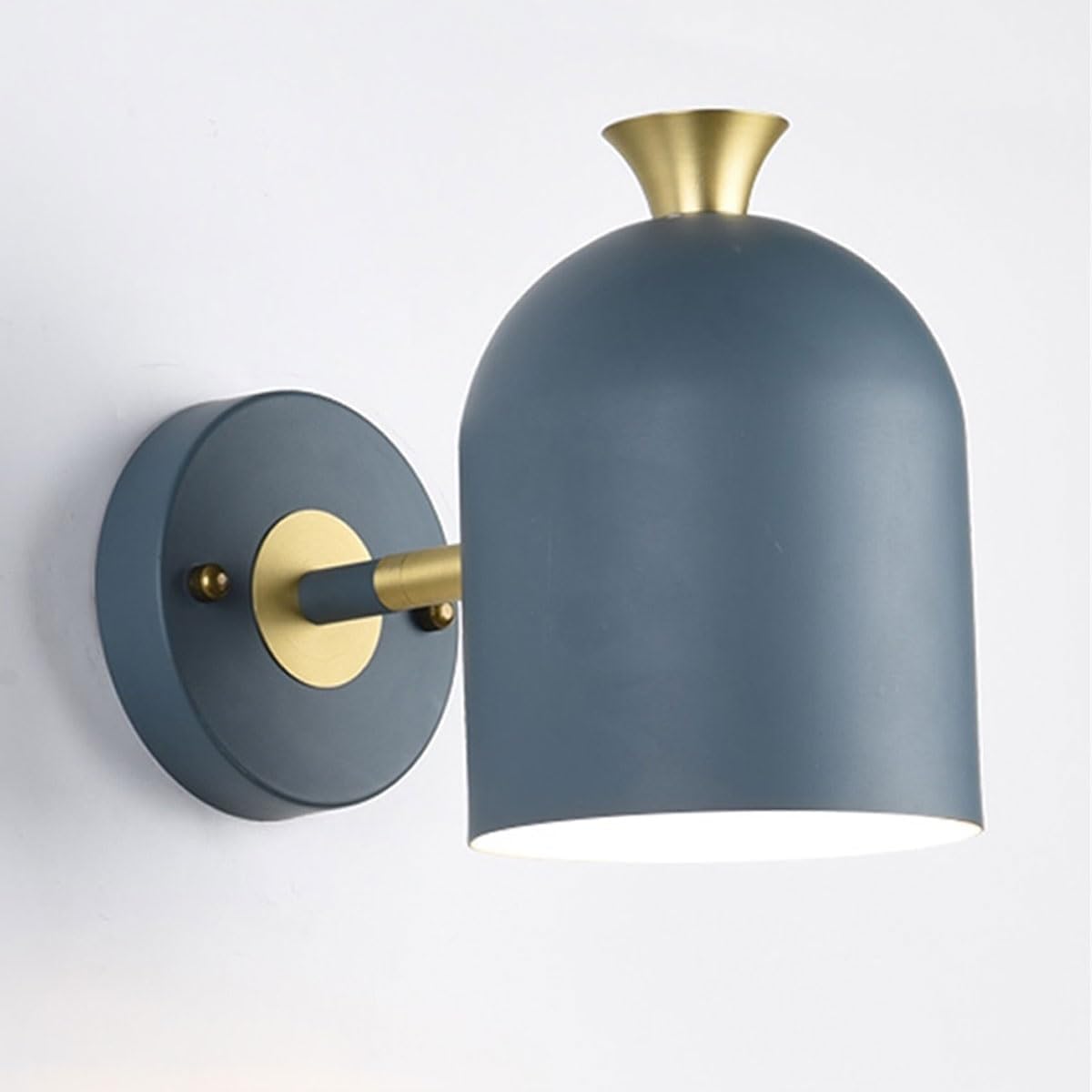 Aplique de Pared de Hierro Elegante - Diseño Moderno de 1 Bombilla para Espacios Estilosos