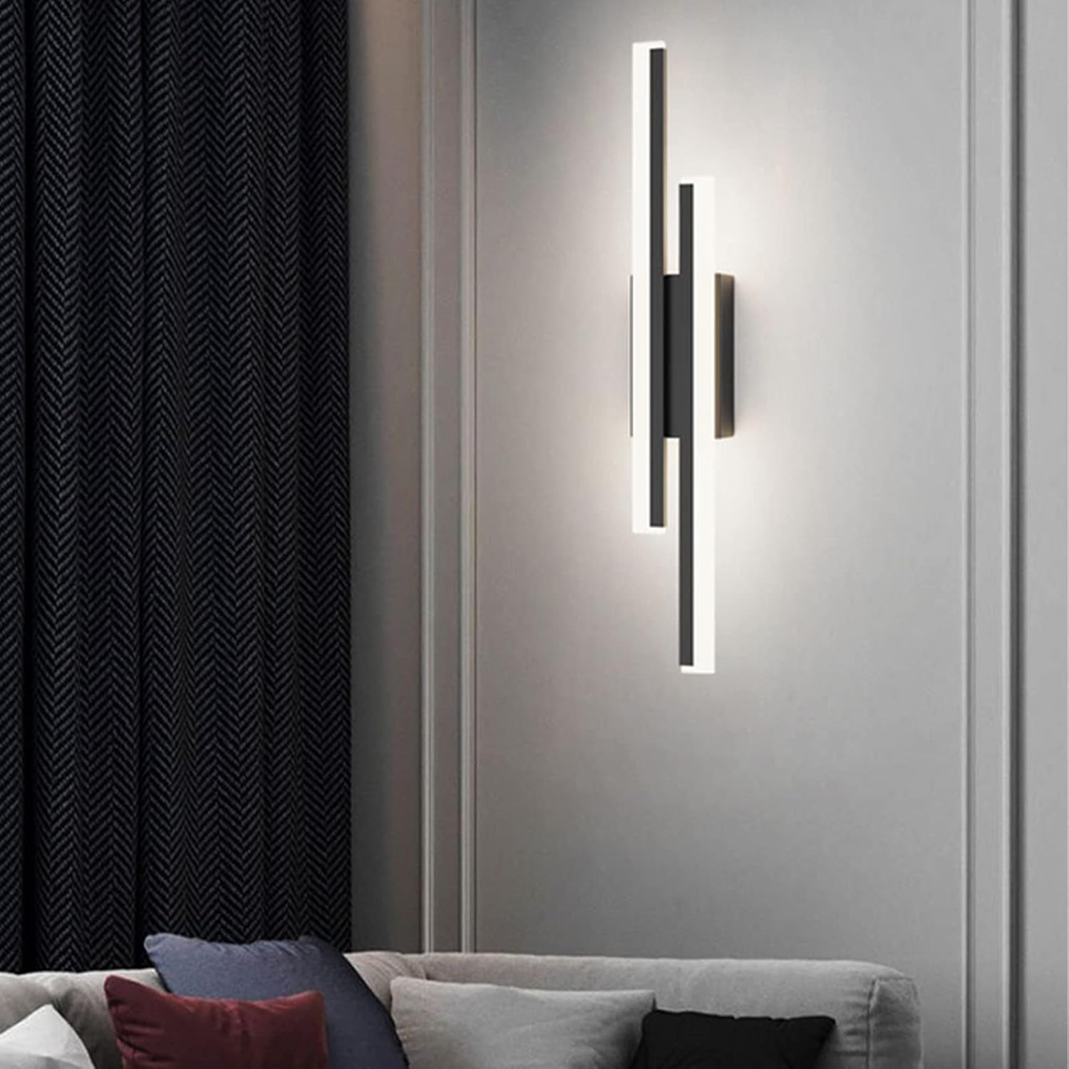 Aplique de Pared Largo de Acrílico Elegante con Iluminación LED
