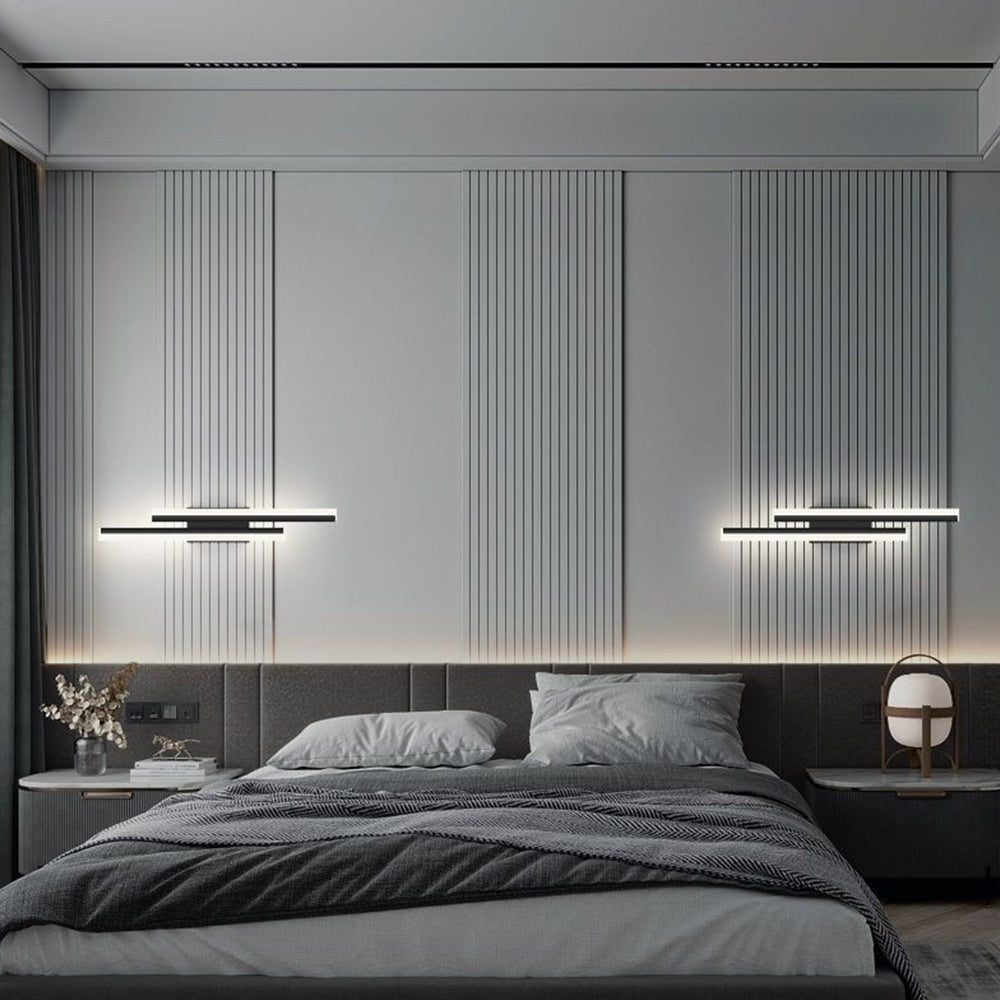 Aplique de Pared Largo de Acrílico Elegante con Iluminación LED