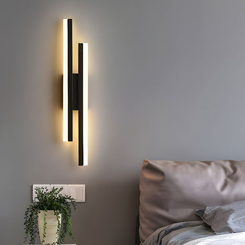 Aplique de Pared Largo de Acrílico Elegante con Iluminación LED