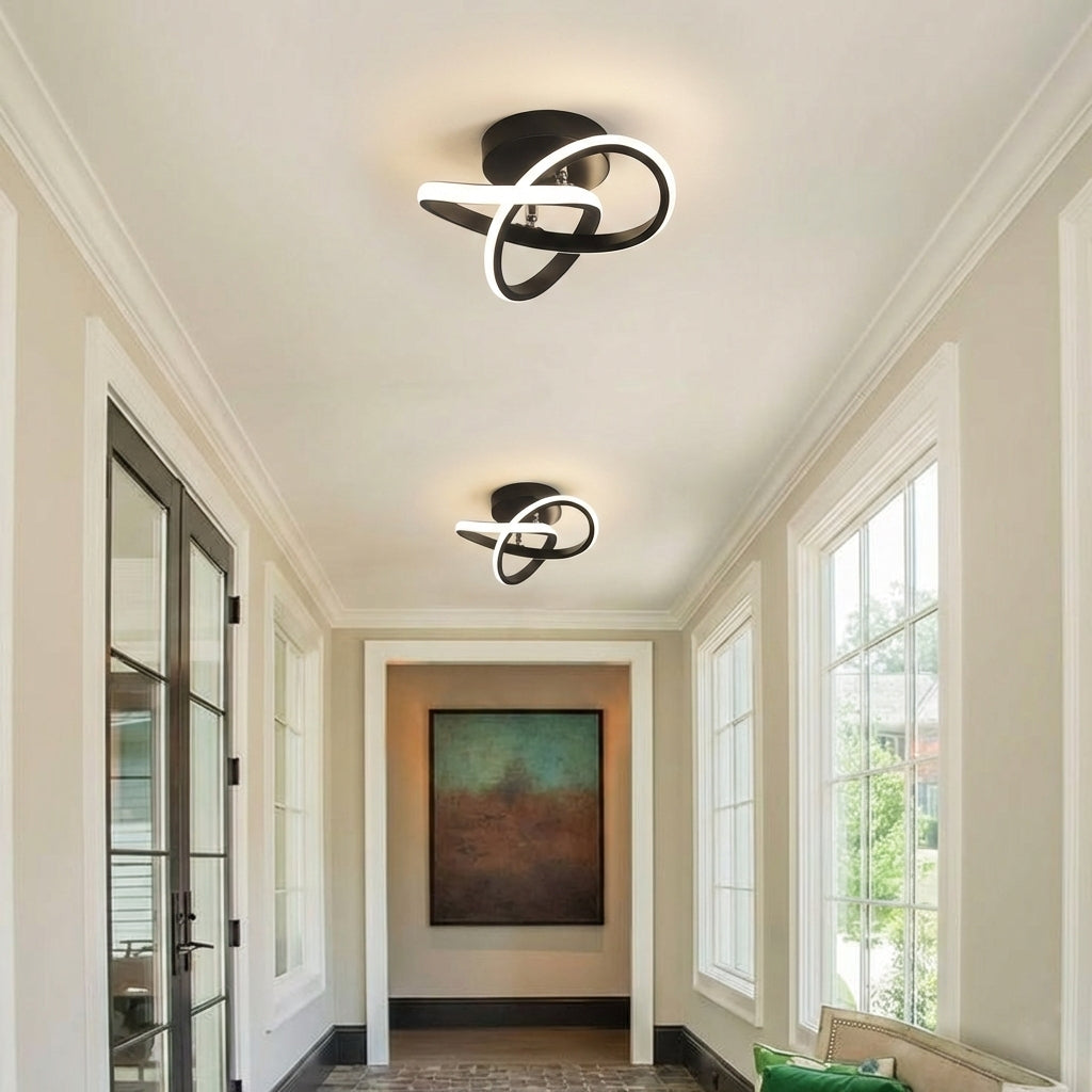 Luz de Techo Elegante de Montaje Empotrado de Metal - Diseño LED Eficiente en Energía