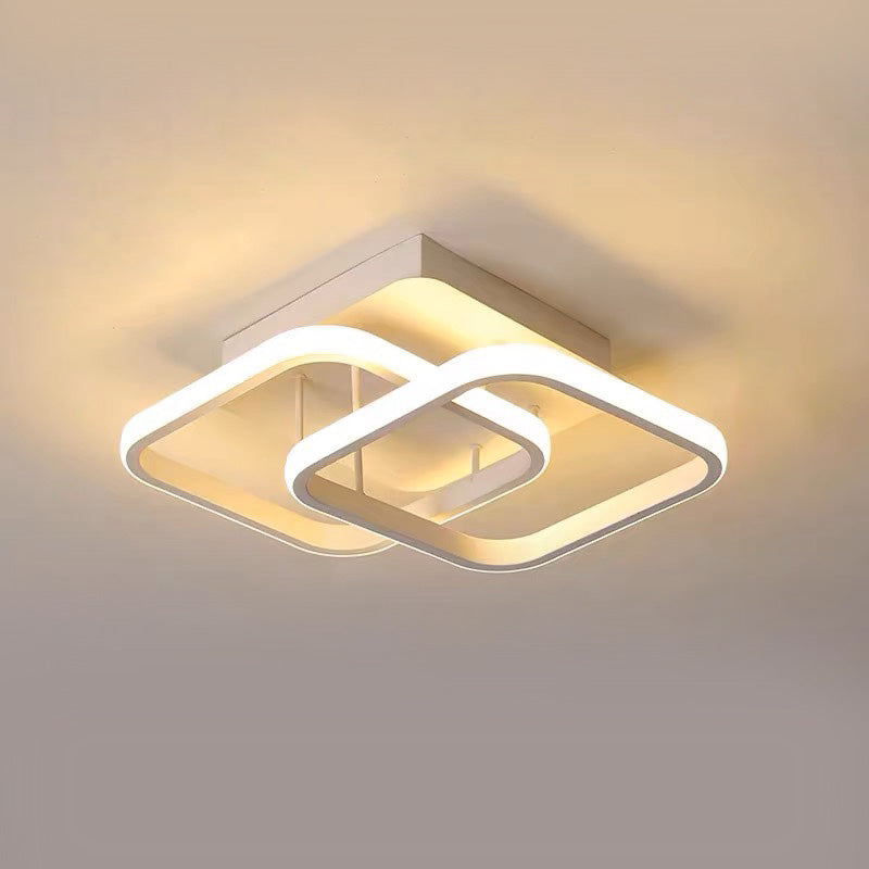 Luz de Techo Elegante de Montaje Empotrado de Metal - Diseño LED Eficiente en Energía