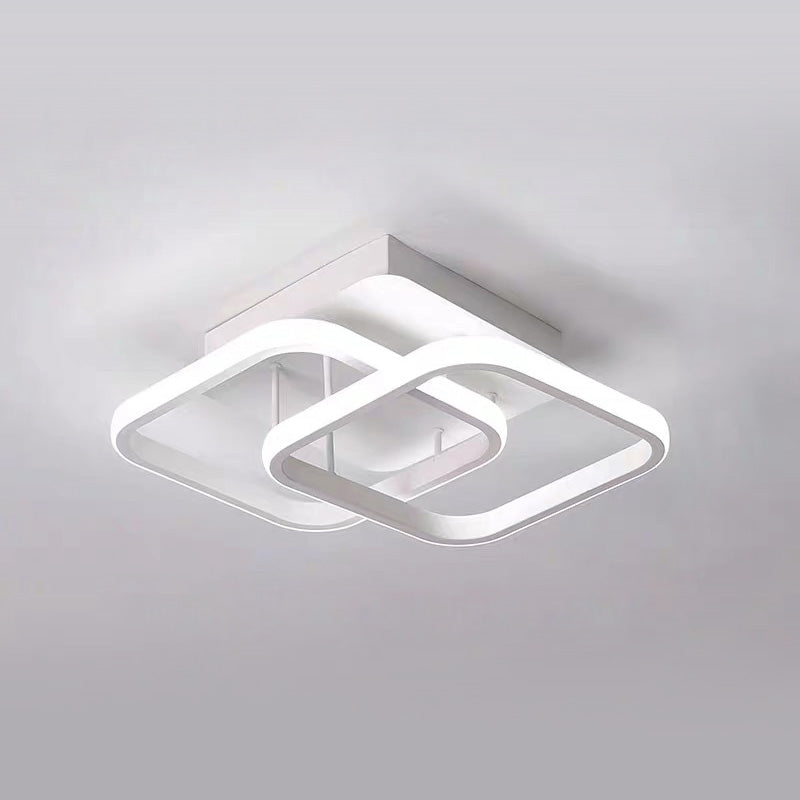 Luz de Techo Elegante de Montaje Empotrado de Metal - Diseño LED Eficiente en Energía