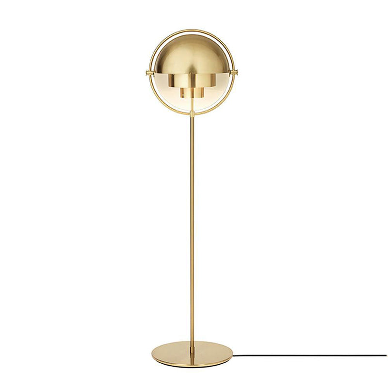 Lámpara de Pie Moderna de Oro – Lámpara Escultural Metálica para Interiores Contemporáneos