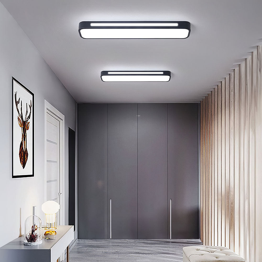 Luz de Techo LED Larga Elegante Nórdica Minimalista - Diseño Eficiente en Energía