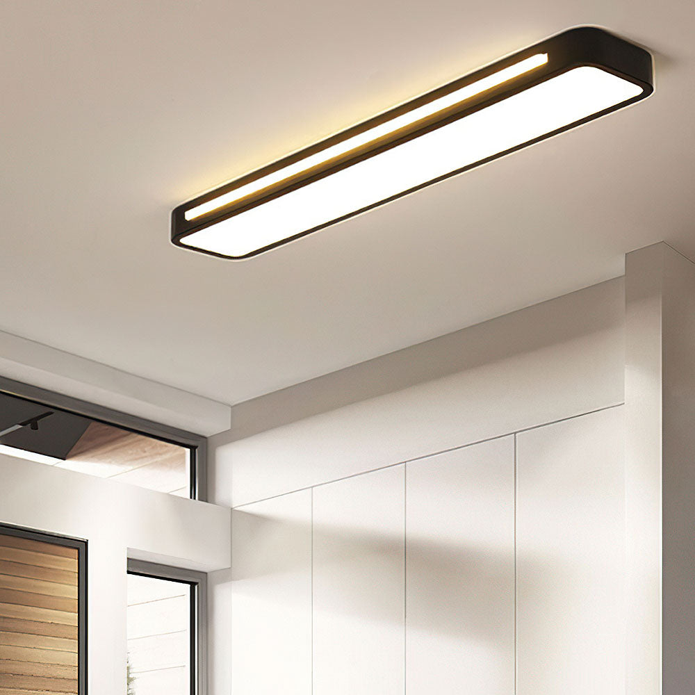 Luz de Techo LED Larga Elegante Nórdica Minimalista - Diseño Eficiente en Energía