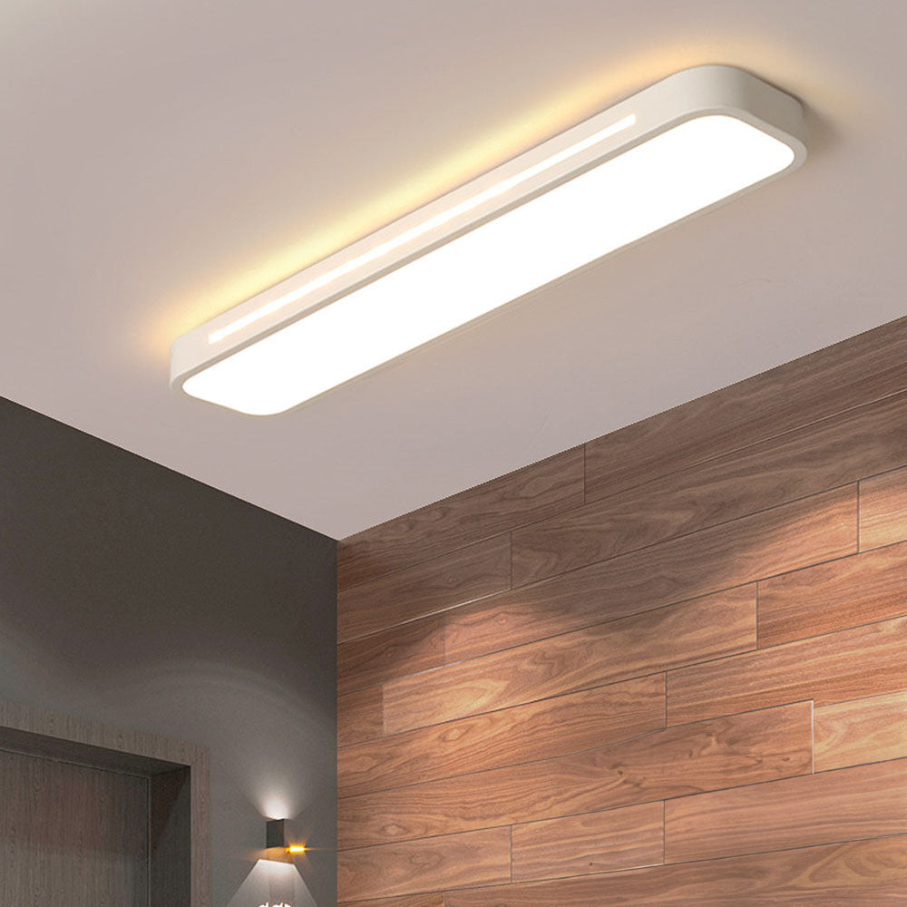 Luz de Techo LED Larga Elegante Nórdica Minimalista - Diseño Eficiente en Energía