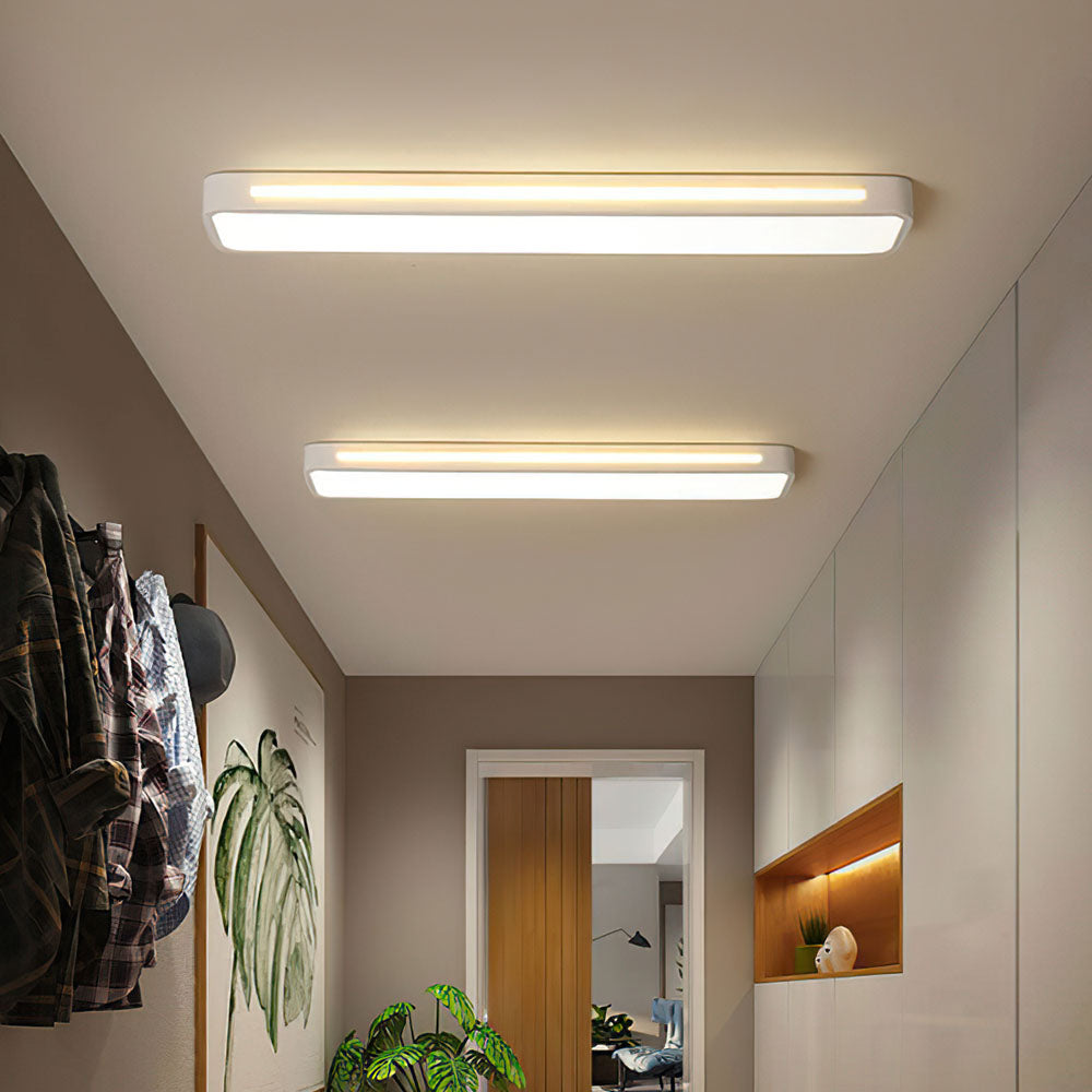 Luz de Techo LED Larga Elegante Nórdica Minimalista - Diseño Eficiente en Energía