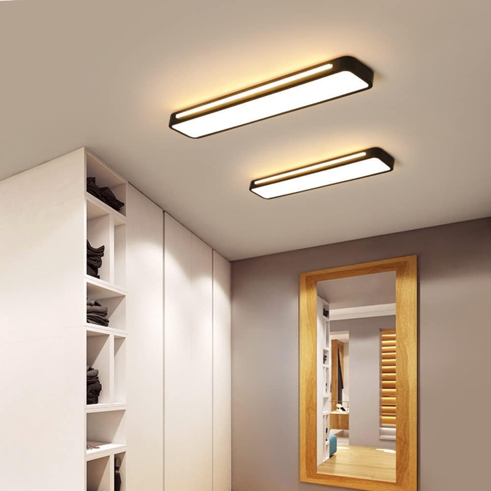 Luz de Techo LED Larga Elegante Nórdica Minimalista - Diseño Eficiente en Energía