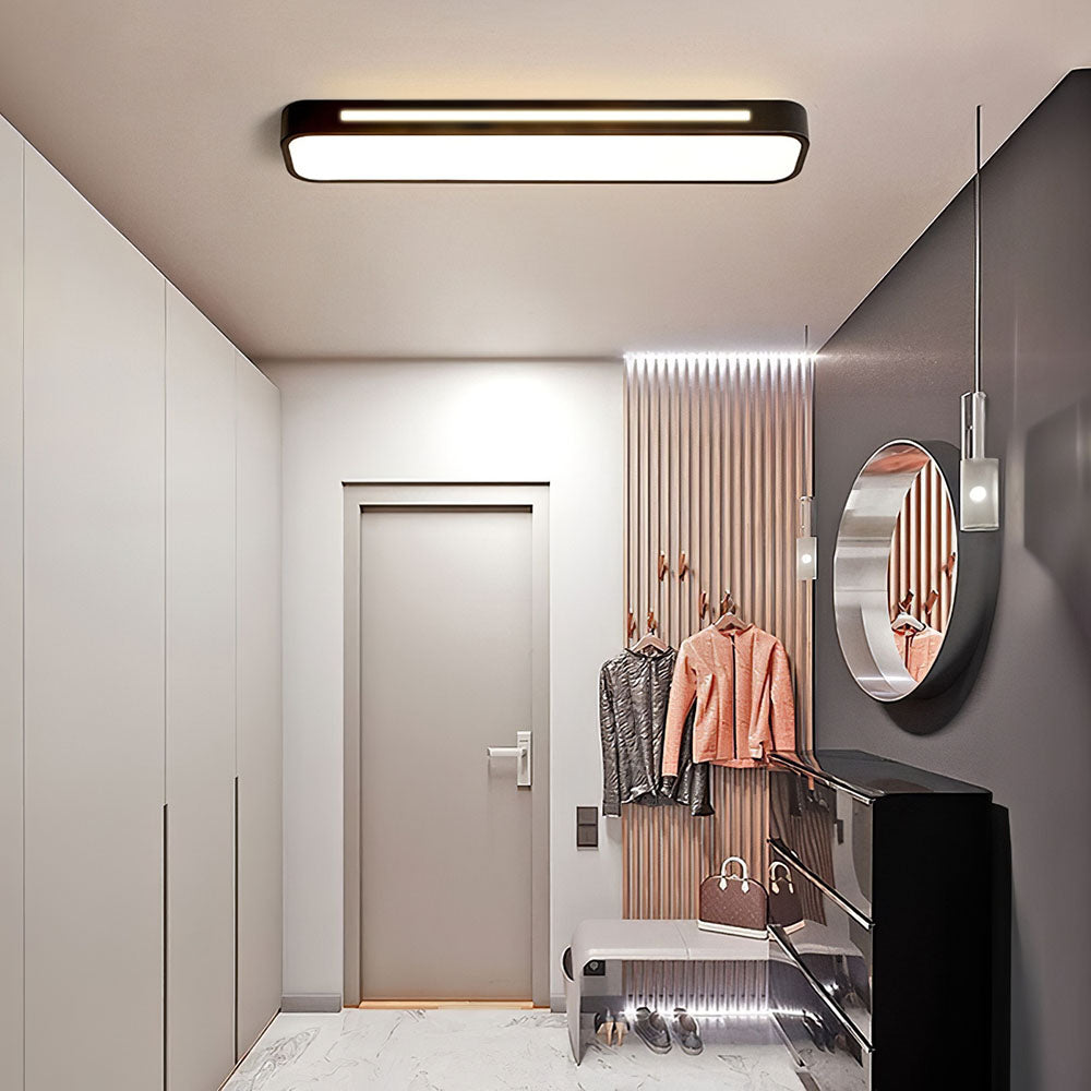 Luz de Techo LED Larga Elegante Nórdica Minimalista - Diseño Eficiente en Energía