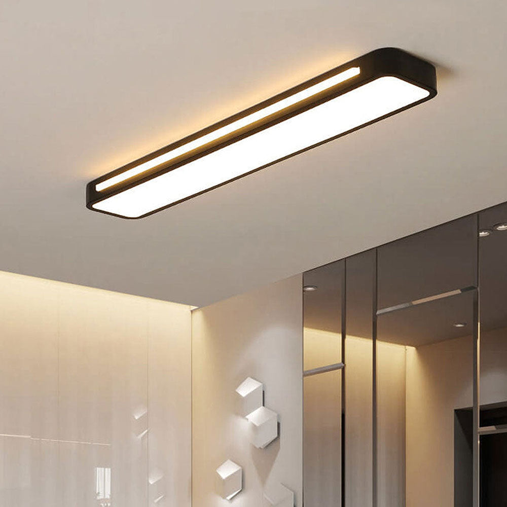 Luz de Techo LED Larga Elegante Nórdica Minimalista - Diseño Eficiente en Energía