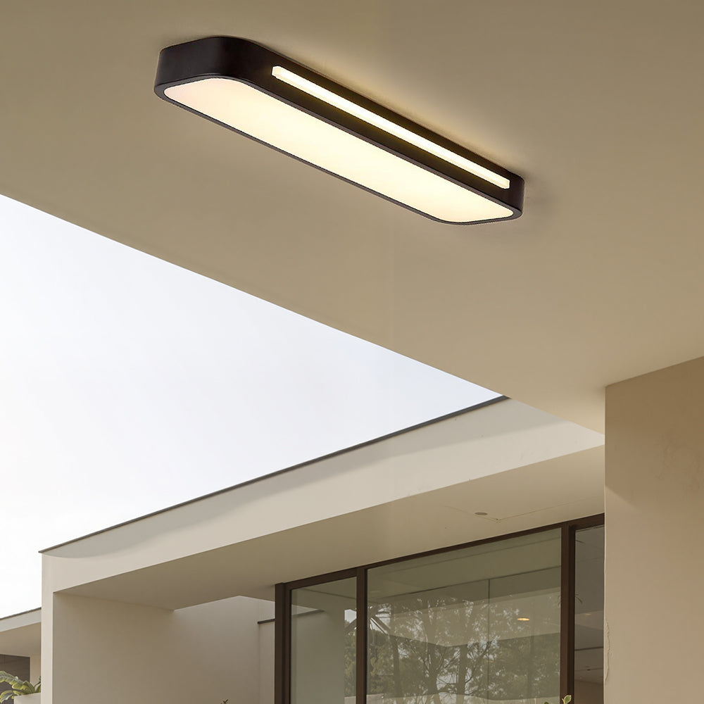 Luz de Techo LED Larga Elegante Nórdica Minimalista - Diseño Eficiente en Energía
