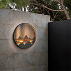 Lámpara de Pared Exterior Elegante - Luz LED Integrada para Exterior